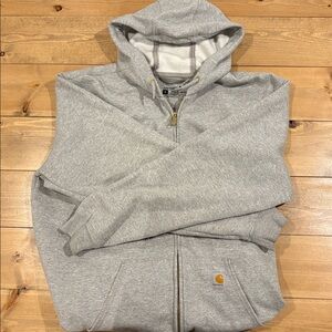 Carhartt Heather Gray Full-Zip Hoodie